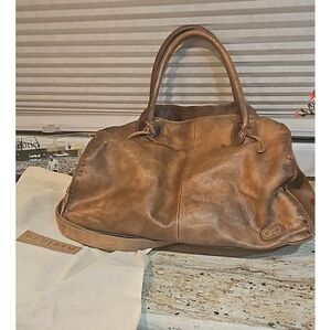 Bed Stu Brown Leather Shoulder Bag